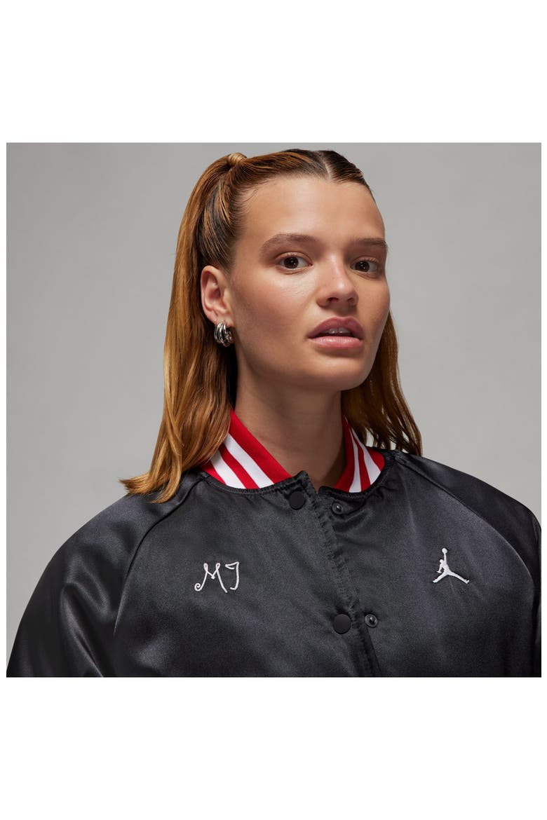 Varsity Jacket, Alternate, color, BLACK