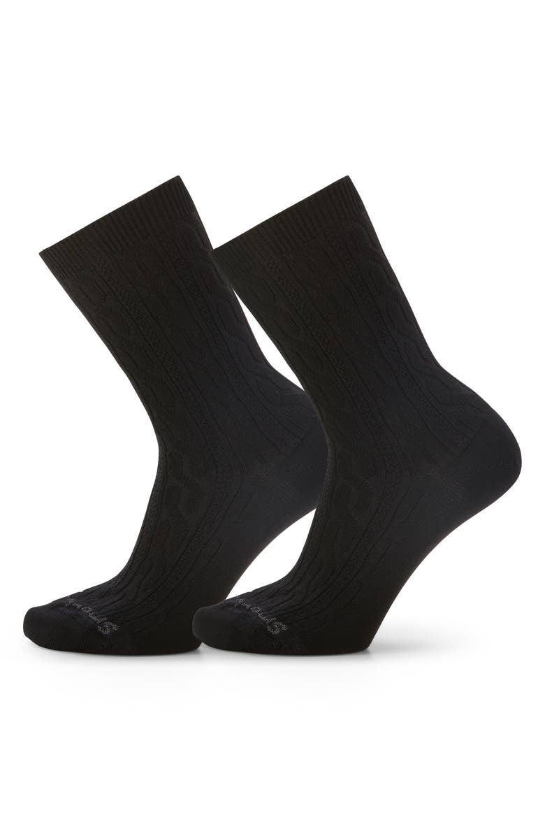 Smartwool Everyday Cable 2-Pack Crew Socks, Main, color, 