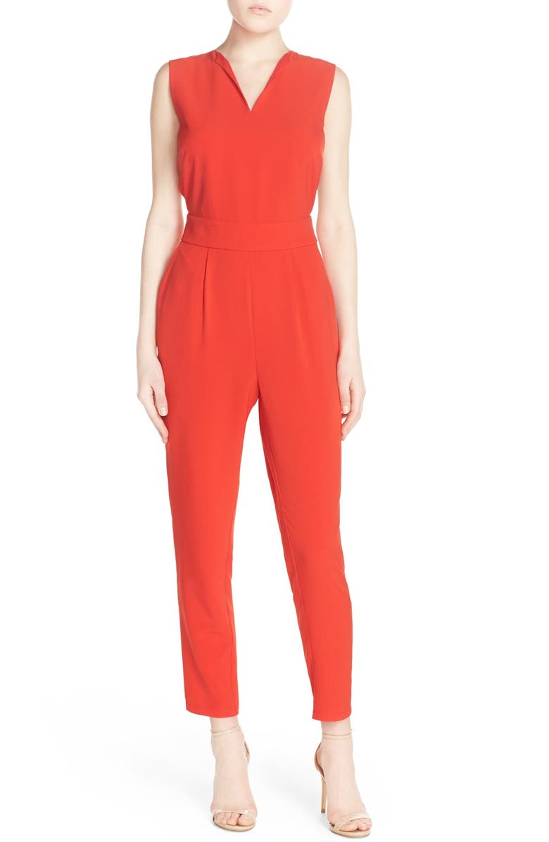 BB Dakota by Steve Madden BB Dakota 'Keegan' Cutout Crepe Jumpsuit, Main, color, 