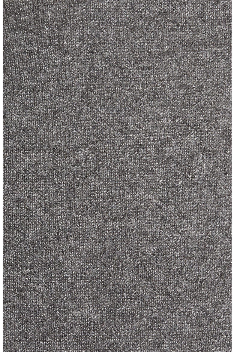 Funnel Neck Cashmere Sweater, Alternate, color, HEATHER DARK GREY