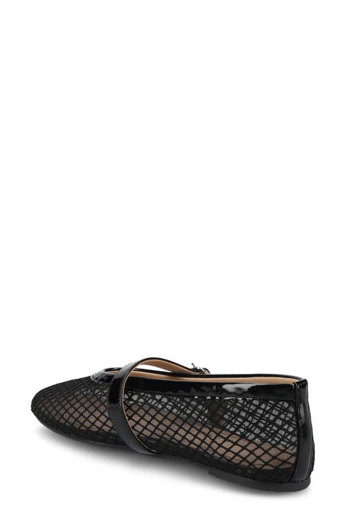 Journee Collection Casha Mesh Mary Jane Flat In Black Casha