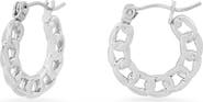 STEELTIME Cuban Link Hoop Earrings
