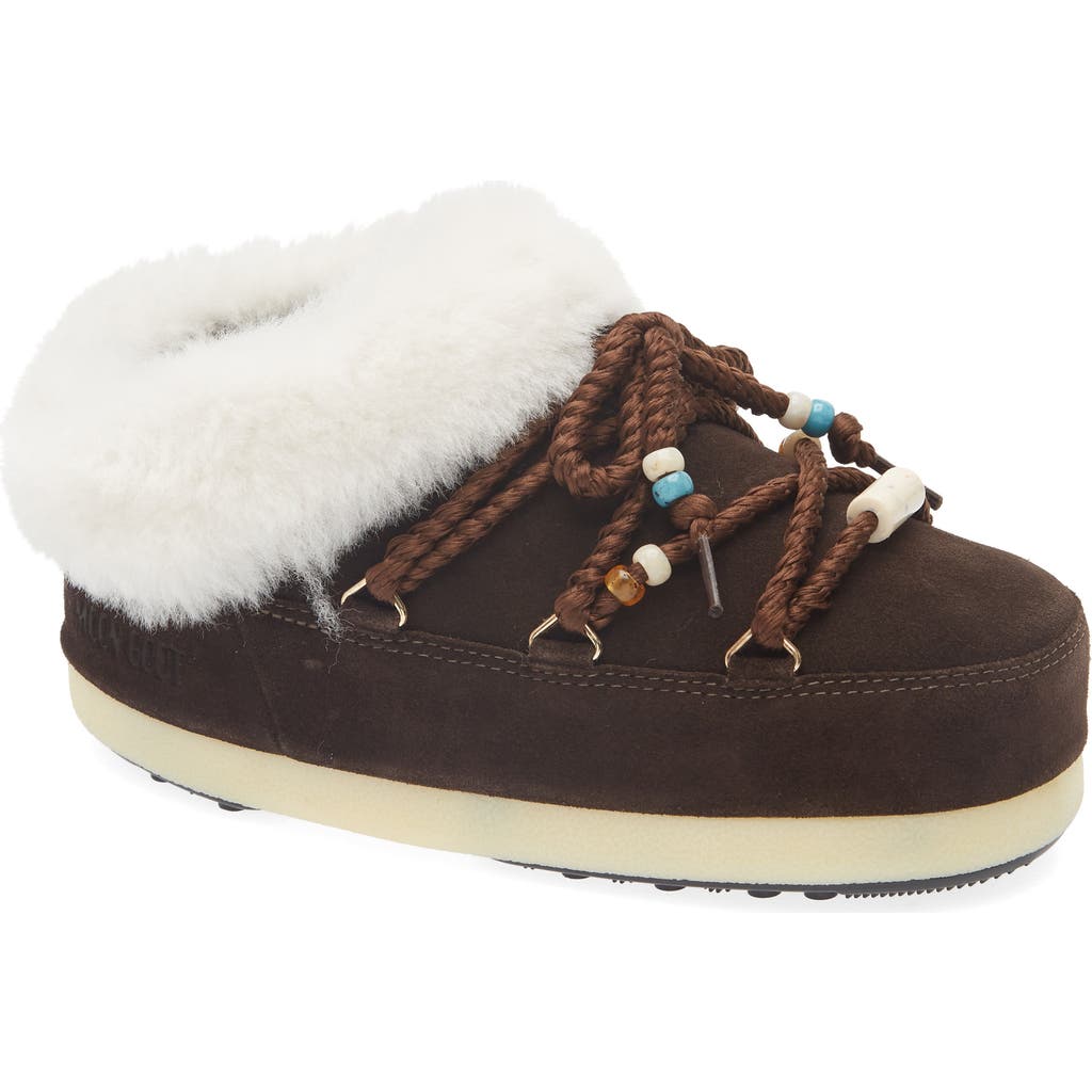 Moon Boot ® Beaded Genuine Shearling Mule