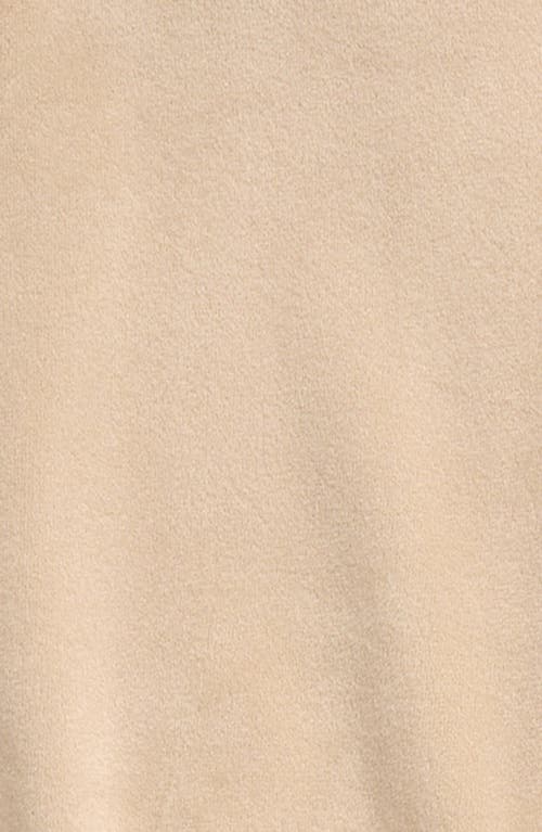 Nordstrom Velour Sweatshirt & Joggers Set In Beige Hummus