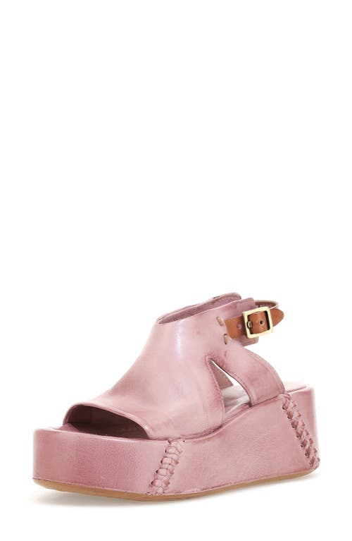 As98 A.s.98 Maren Platform Sandal In Blush