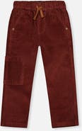 Deux par Deux Corduroy Cargo Pocket Stretch Drawstring Pants