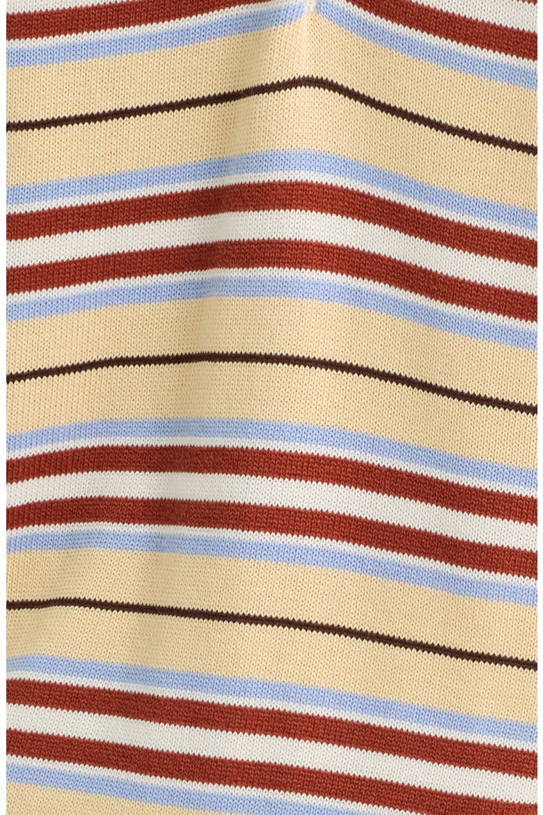 Harlow Oversized Striped Polo, Alternate, color, CILA STRIPE BUTTER