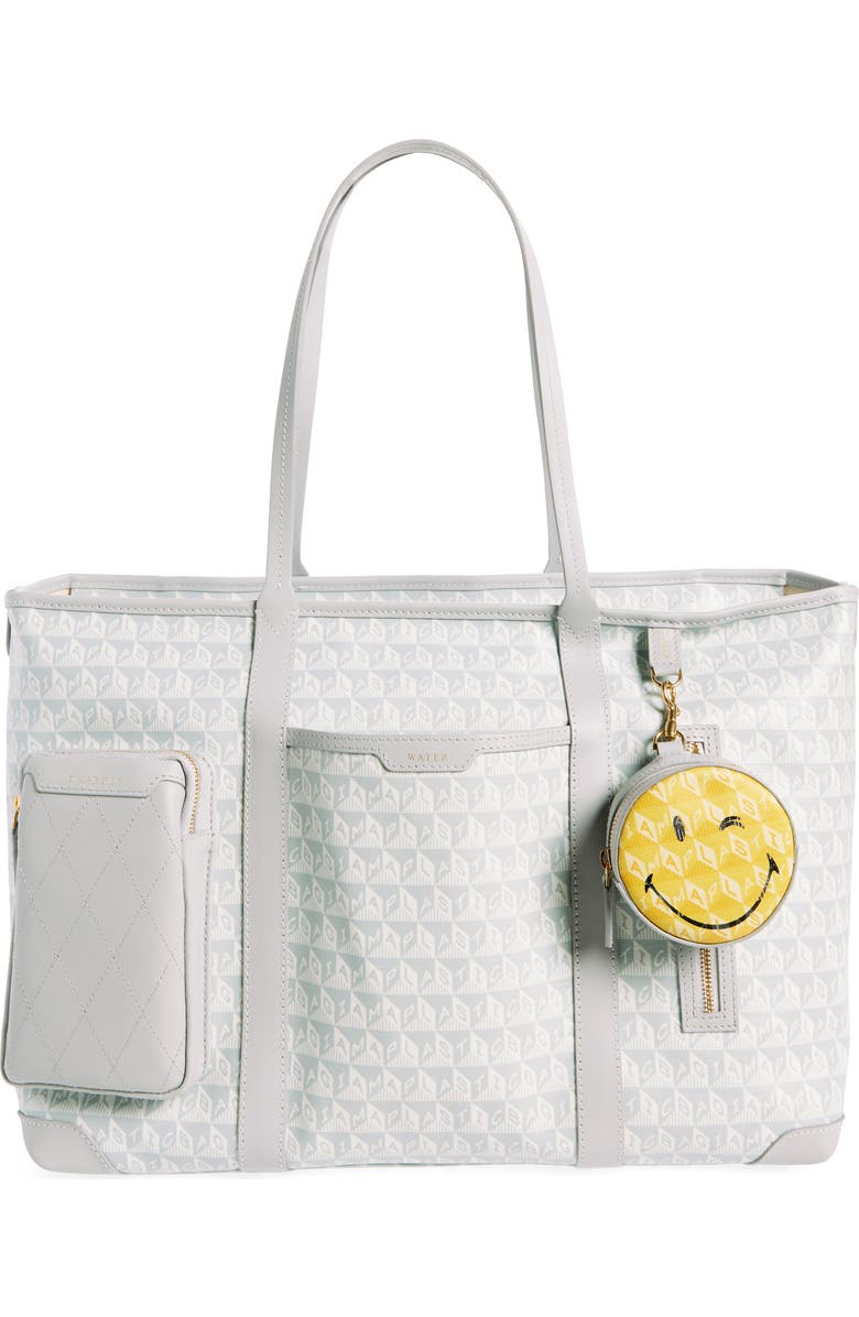 Anya Hindmarch I Am a Plastic Bag Wink In-Flight Tote, Main, color,