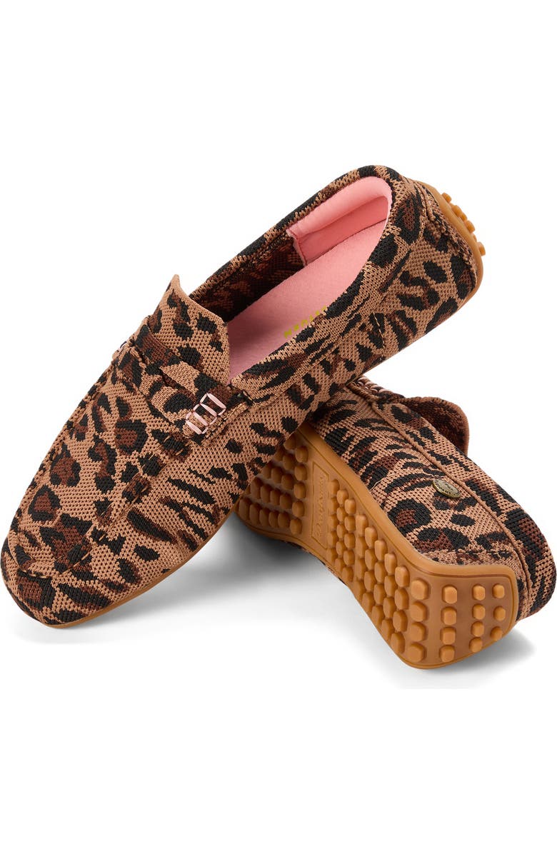 DEARFOAMS Hazel Sport Knit Driving Loafer, Alternate, color, Leopard