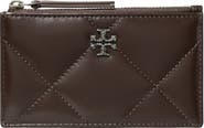 Tory Burch Small Kira Pavé Diamond Quilted Leather Card Case