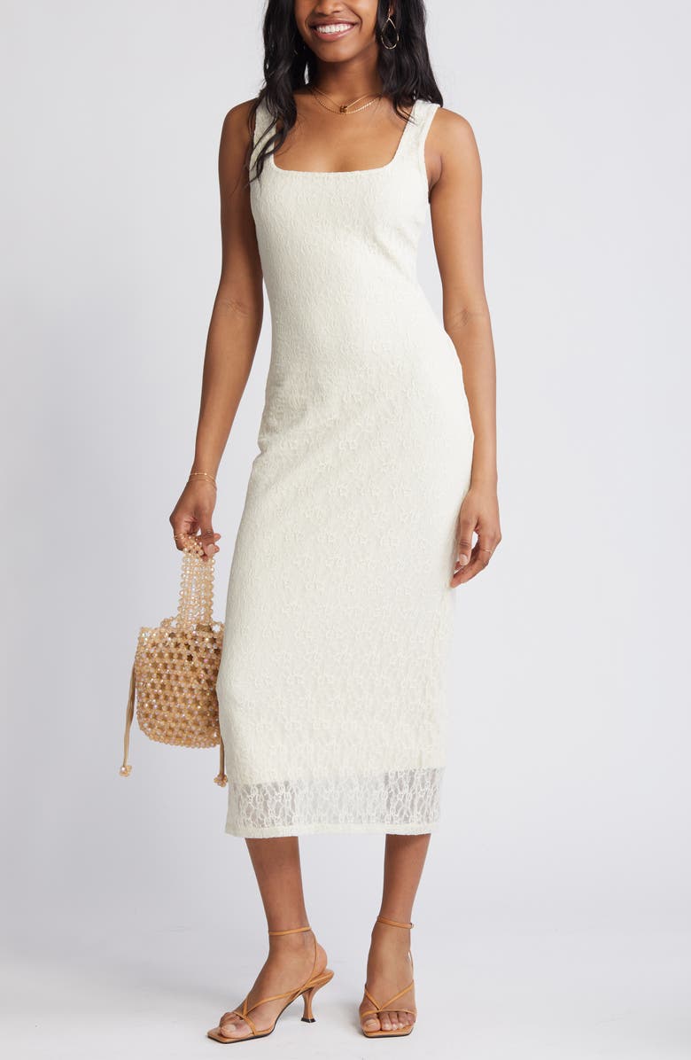 BP. Lace Sleeveless Maxi Dress, Alternate, color,