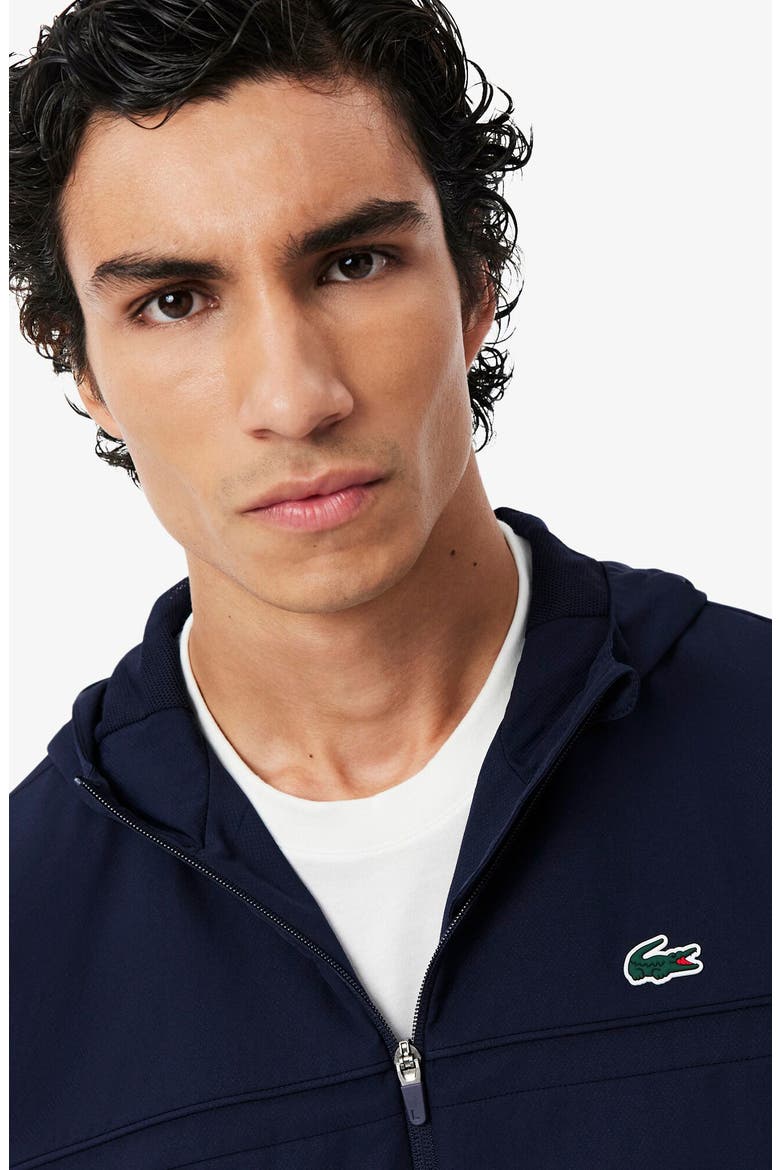 Water Repellent Hooded Taffeta Jacket, Alternate, color, MARINE/ MARINE-MARINE