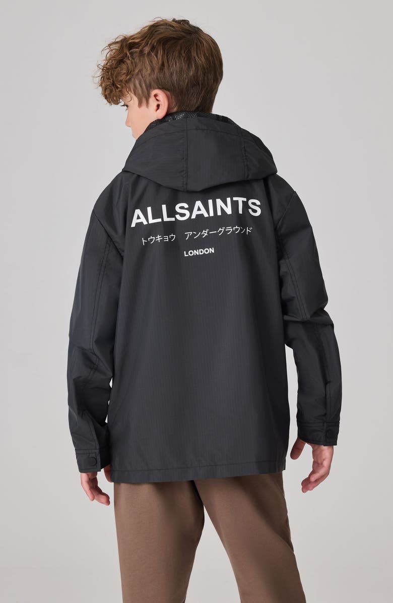 smALLSAINTS by ALLSAINTS Kids' Logo Hooded Jacket, Alternate, color, 