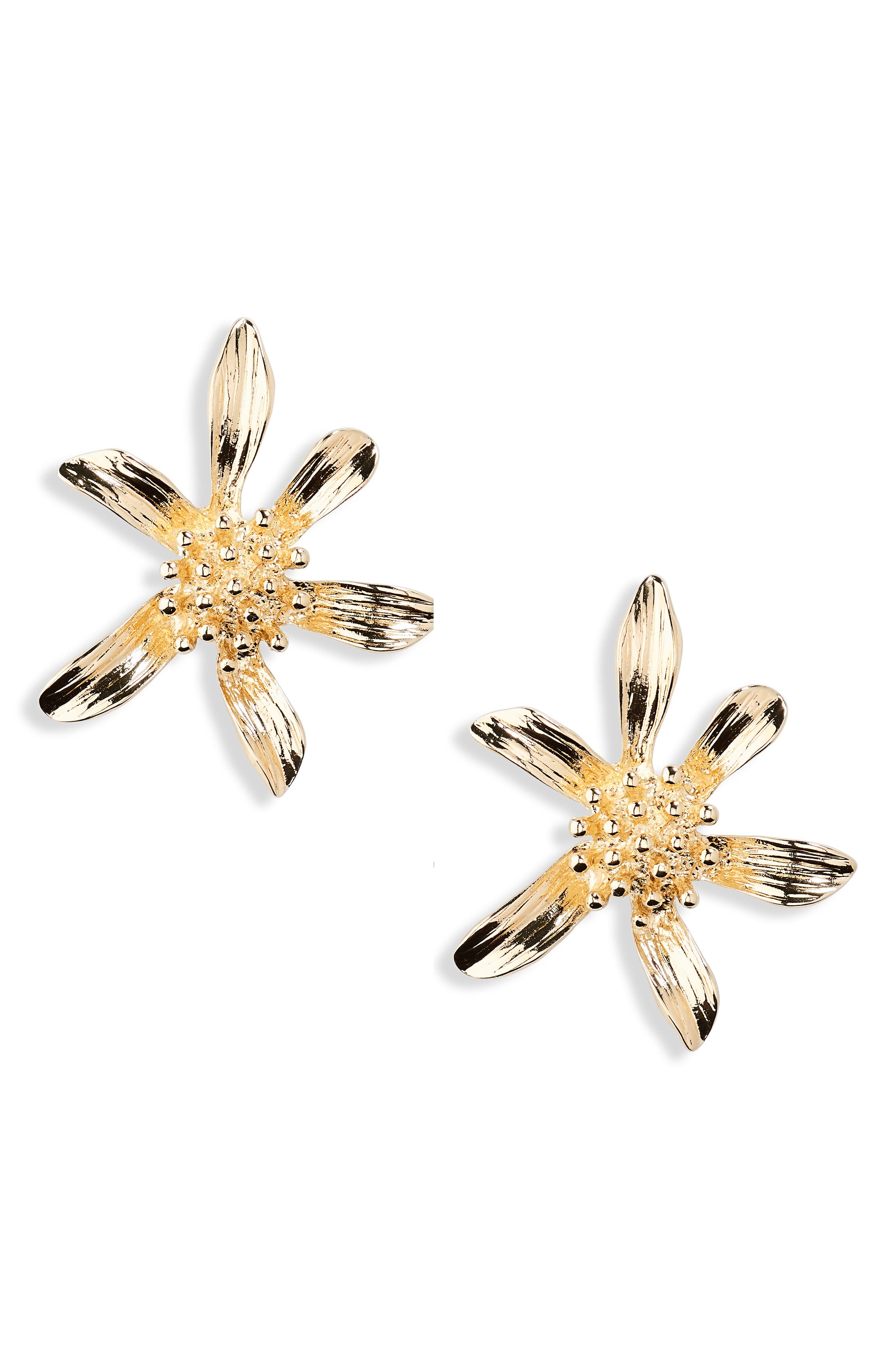 NORDSTROM RACK Statement Flower Stud Earrings (Women) | Nordstromrack