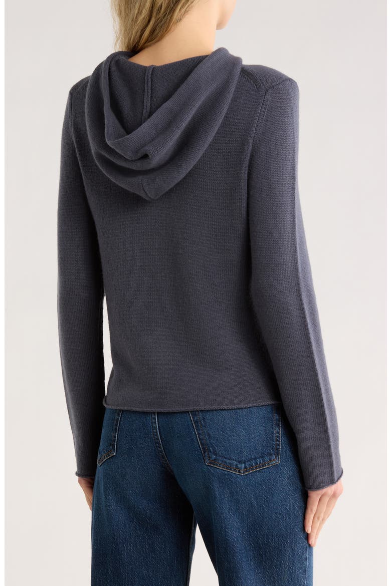 Wool & Cashmere Hoodie, Alternate, color, OBSIDIAN