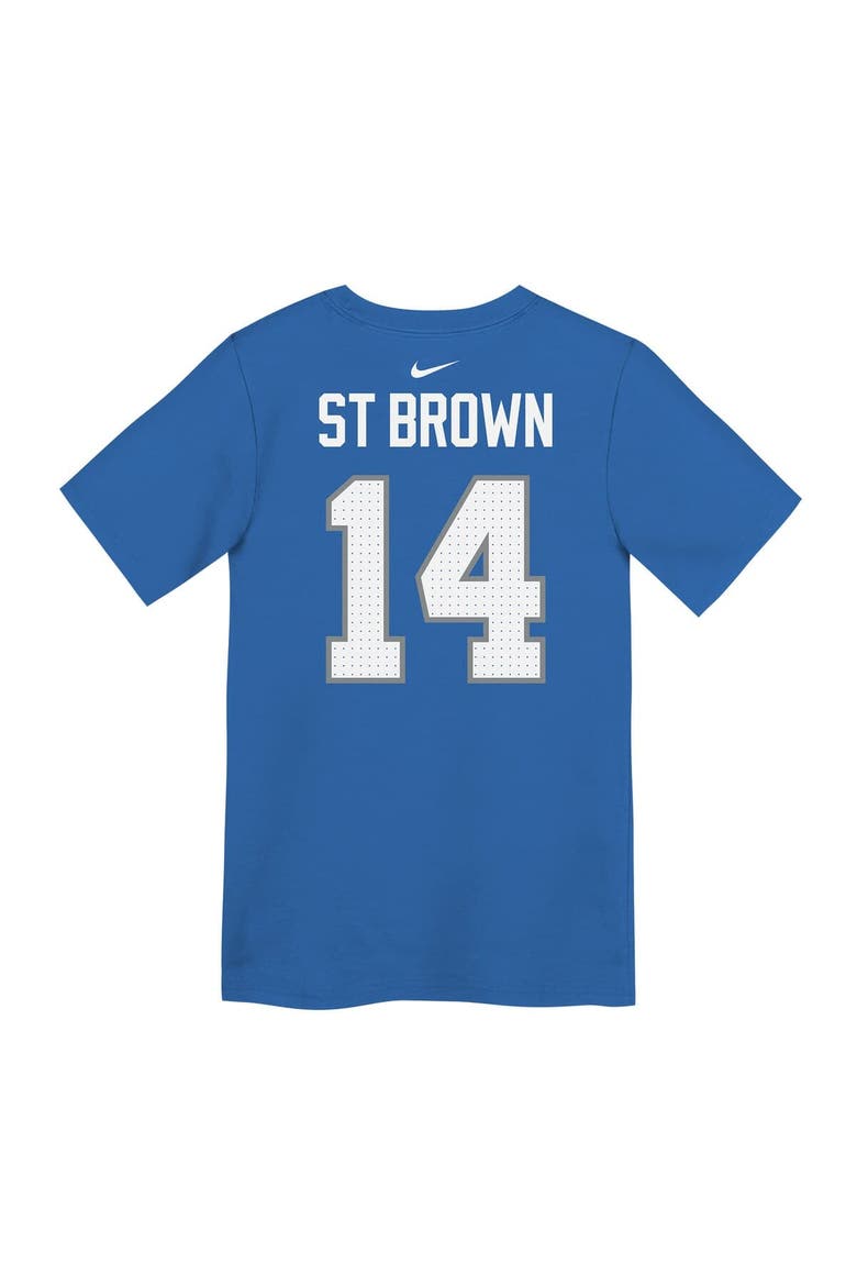 Preschool Nike Amon-Ra St. Brown Blue Detroit Lions Player Name & Number T-Shirt, Alternate, color, Blue