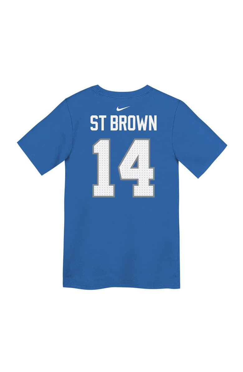 Nike Preschool Nike Amon-Ra St. Brown Blue Detroit Lions Player Name & Number T-Shirt, Alternate, color, Blue