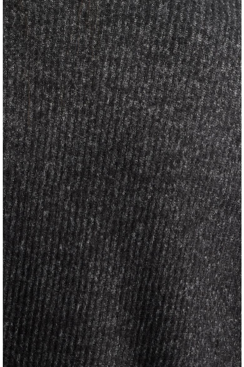 Rib Shawl, Alternate, color, CHARCOAL