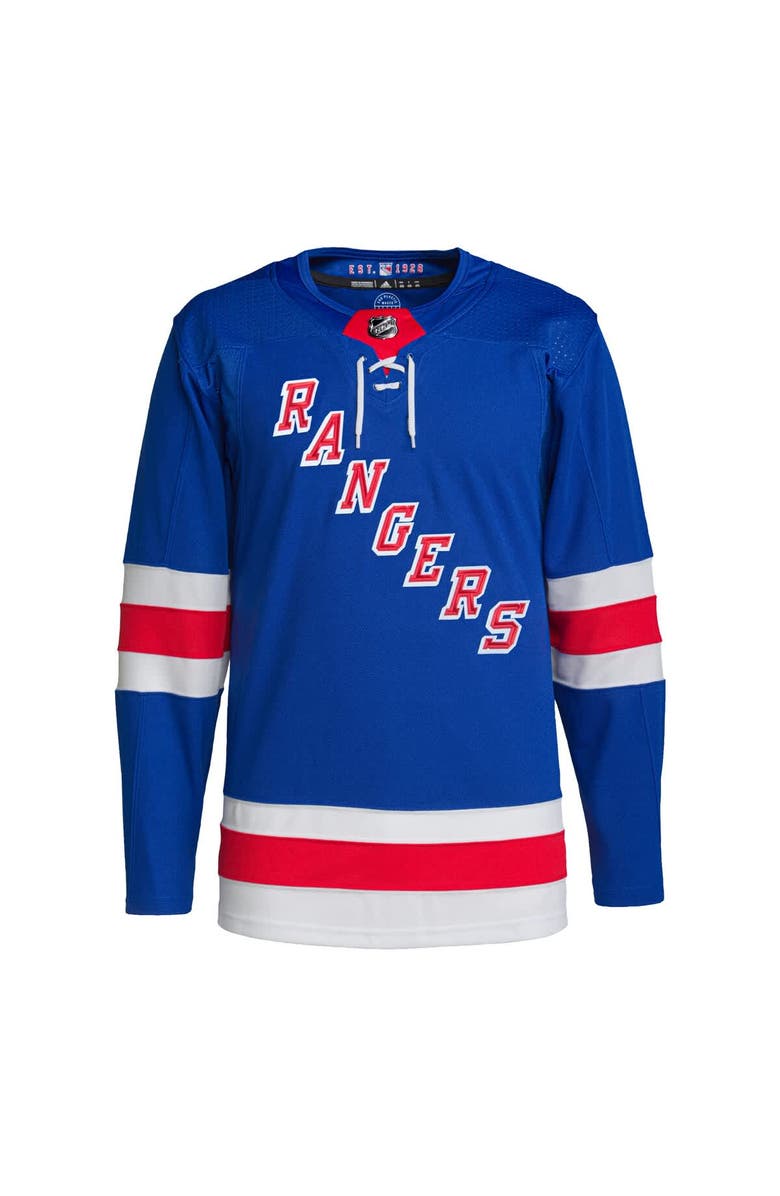 adidas Men's adidas Royal New York Rangers Home Primegreen Authentic Jersey, Alternate, color, 