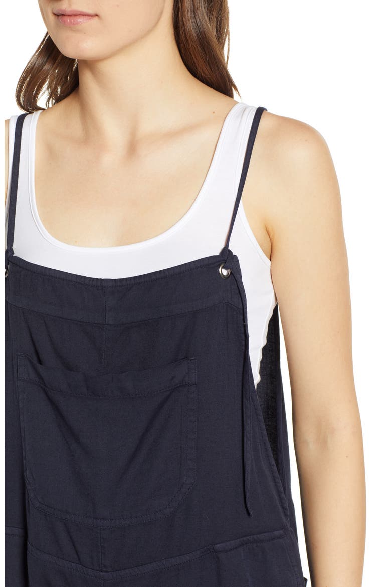 Wild Pursuit Short Overalls, Alternate, color, INK
