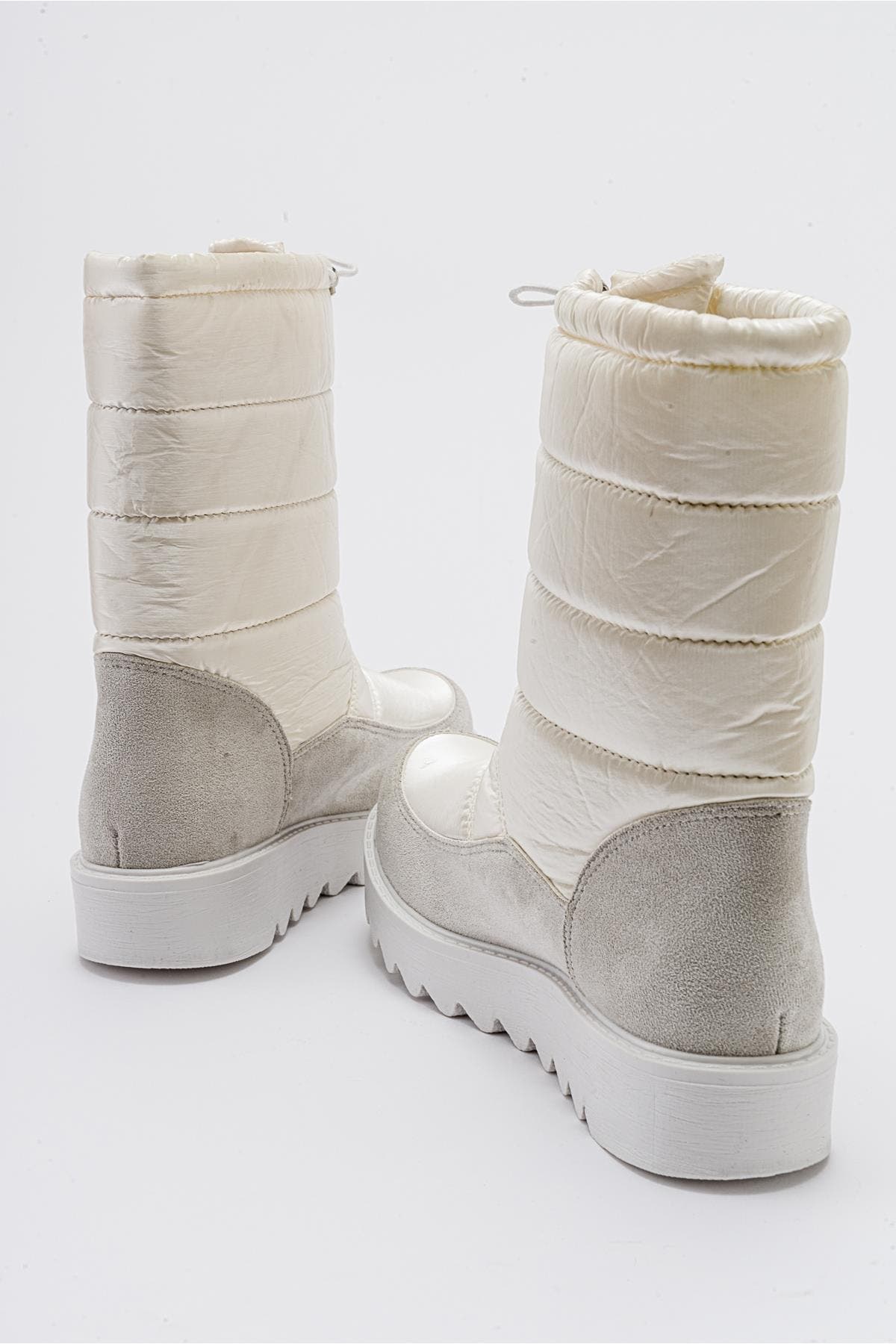 Vay Zip Snow Boot, Alternate, color, White Faux Leather