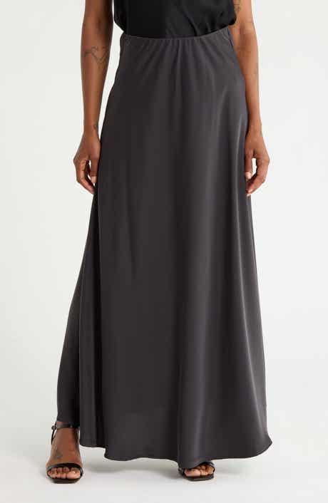 Bias Cut Maxi Skirt