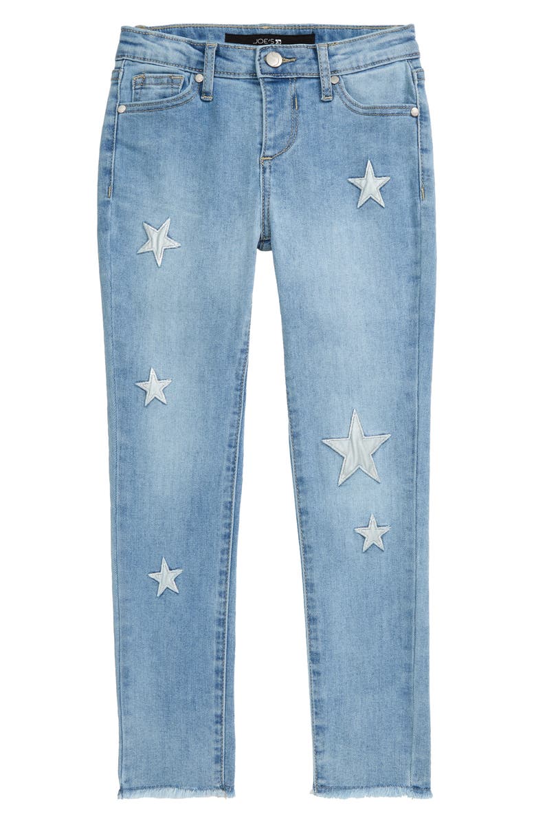 Joe's Kids' Luna Star Patch Ankle Straight Leg Jeans, Main, color,