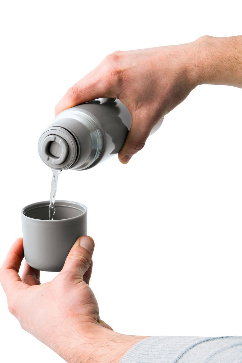 Grey Leo 16.9oz. Stainless Steel Thermos, Alternate, color, GREY