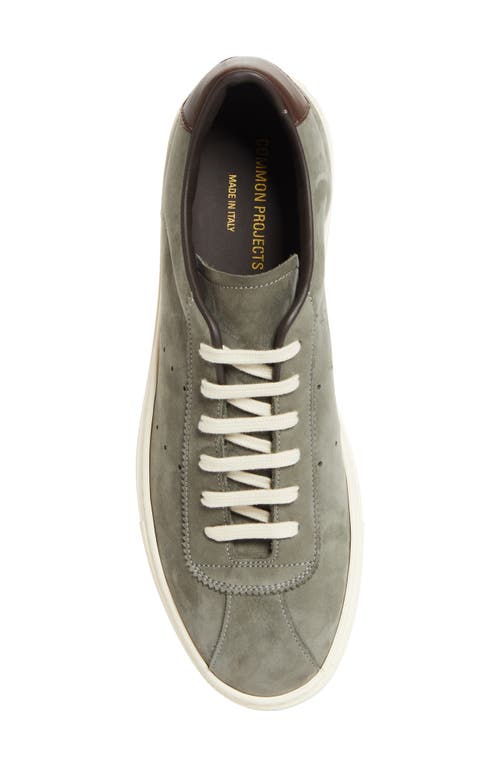 Common Projects Tennis 24 Nubuck Sneaker In Gray
