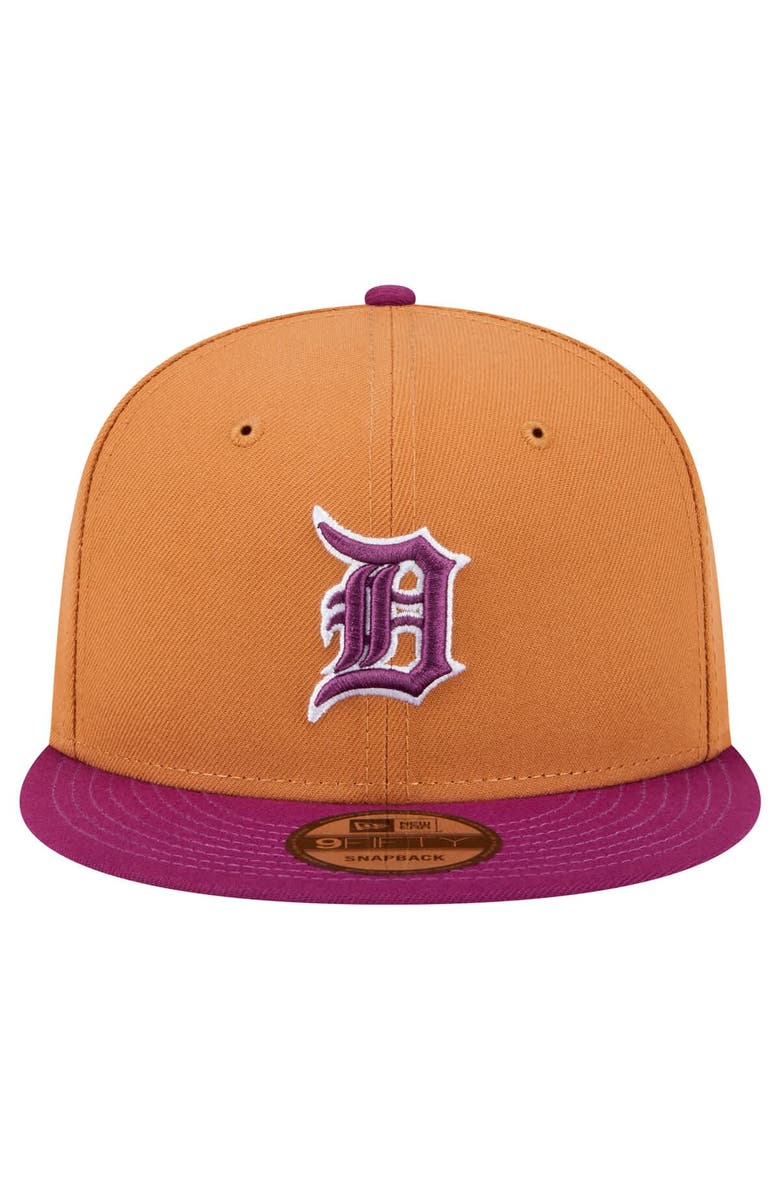 New Era Men's New Era Brown/Purple Detroit Tigers Color Pack Two-Tone 9FIFTY Snapback Hat, Alternate, color, Brown