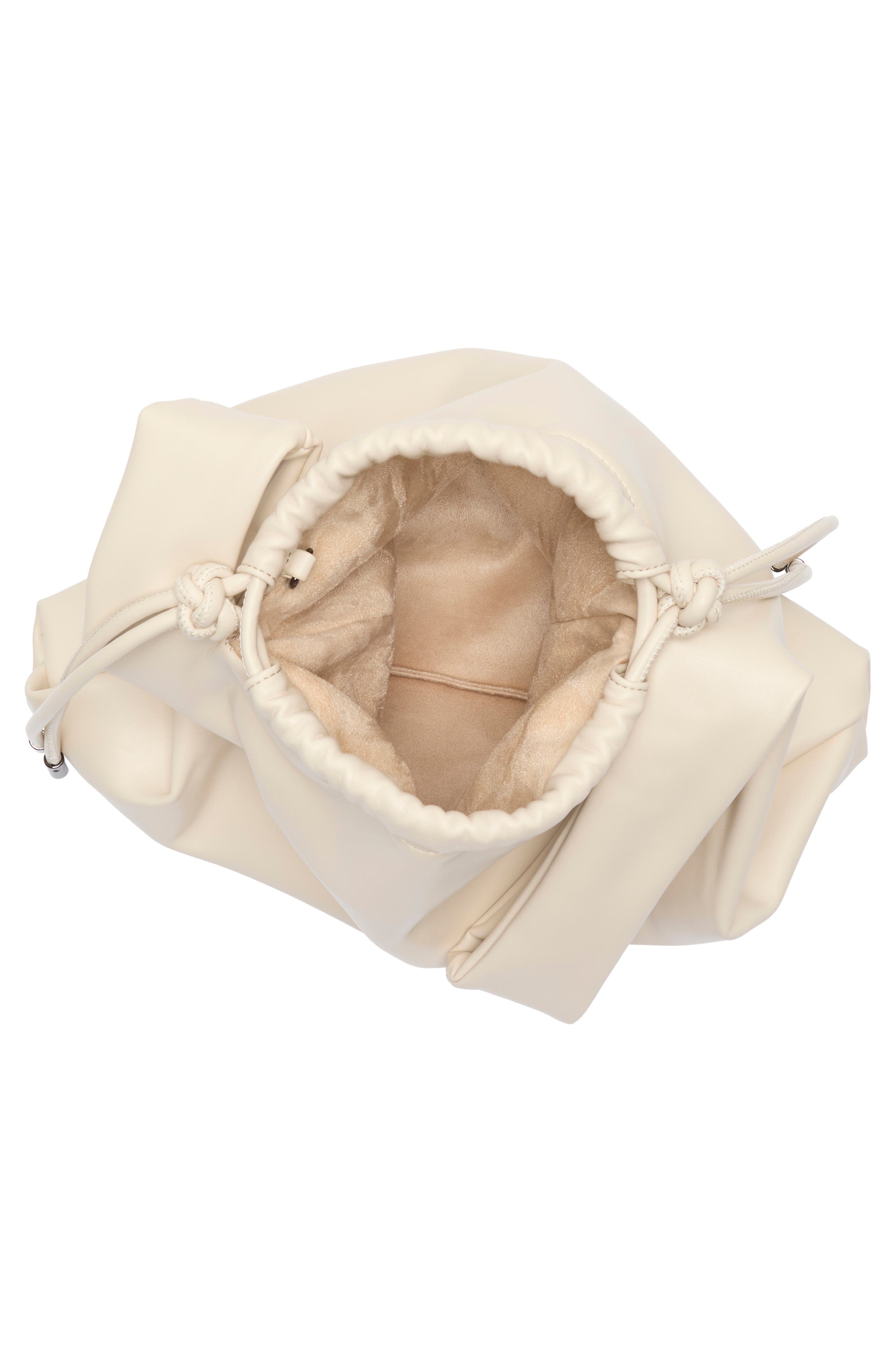 Corded Drawstring Bag, Alternate, color, ALMOND