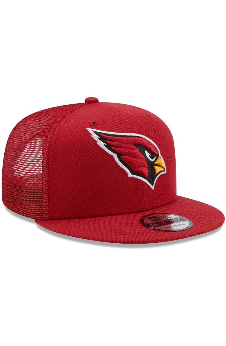 New Era Men's New Era Cardinal Arizona Cardinals Classic Trucker 9FIFTY Snapback Hat, Alternate, color, 