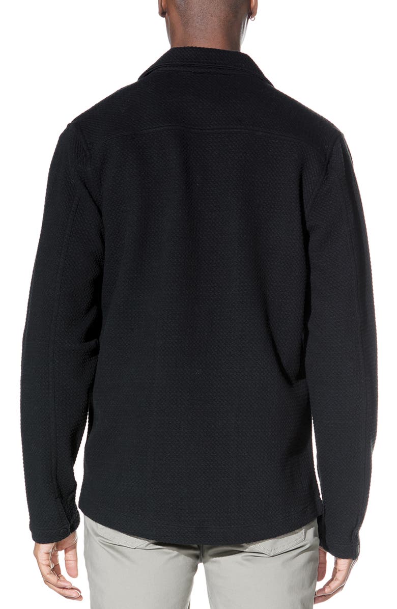 Civil Society Relaxed Fit Knit Shirt Jacket, Alternate, color, Black