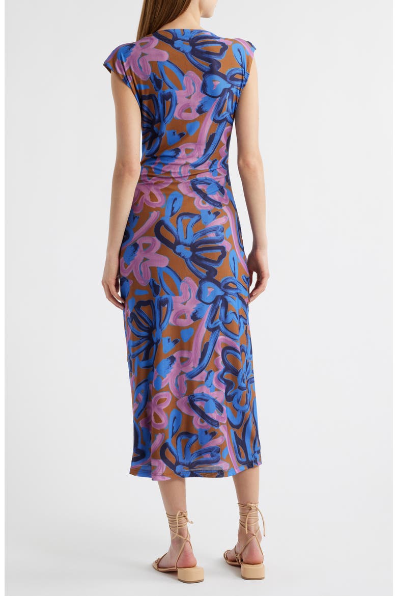 Carrie Floral Mesh Midi Dress, Alternate, color, FRESCO PRINT