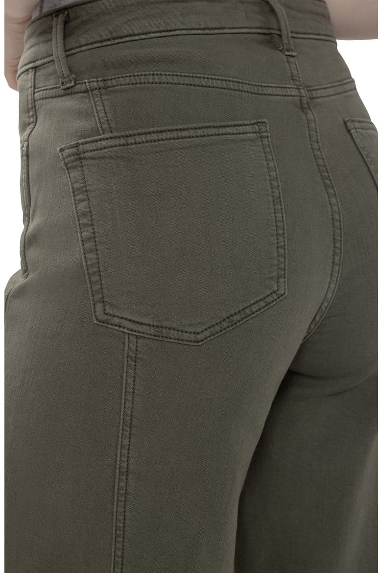 Ibister High Waist Wide Leg Jeans, Alternate, color, DARK OLIVE