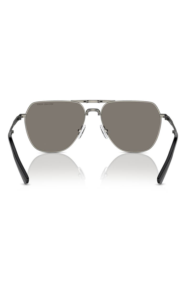 Michael Kors Keswick 59mm Pilot Sunglasses, Alternate, color, Shiny Gunmetal