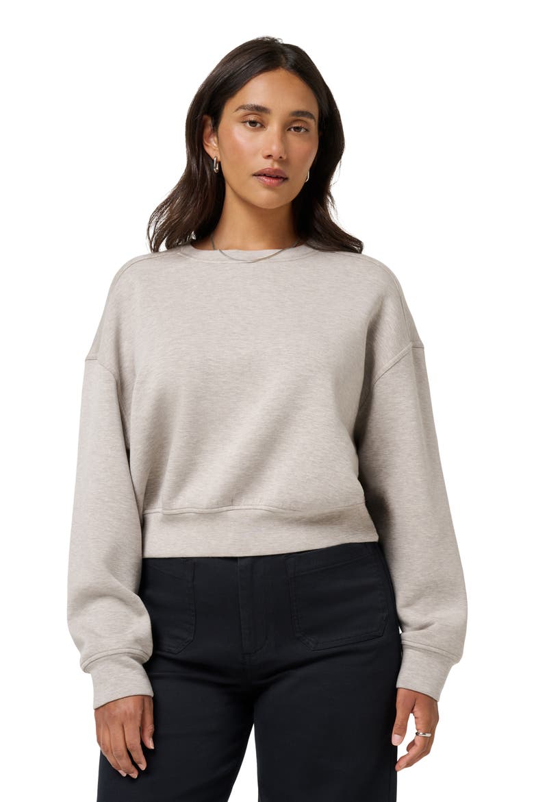 Cloudscape Sweatshirt, Alternate, color, HEATHER SAVANNAH TAN