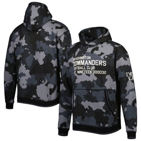 Men's The Wild Collective Black Washington Commanders Camo Pullover Hoodie