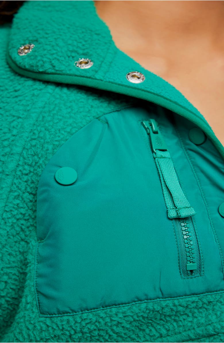 Free People FP Movement Hit the Slopes Fleece Jacket, Alternate, color, Green Glow