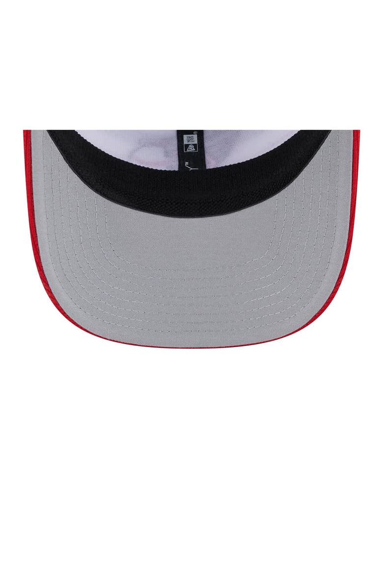 New Era Men's New Era  White/Red Cleveland Guardians 2025 Batting Practice 9SEVENTY Stretch-Snap Trucker Hat, Alternate, color, 