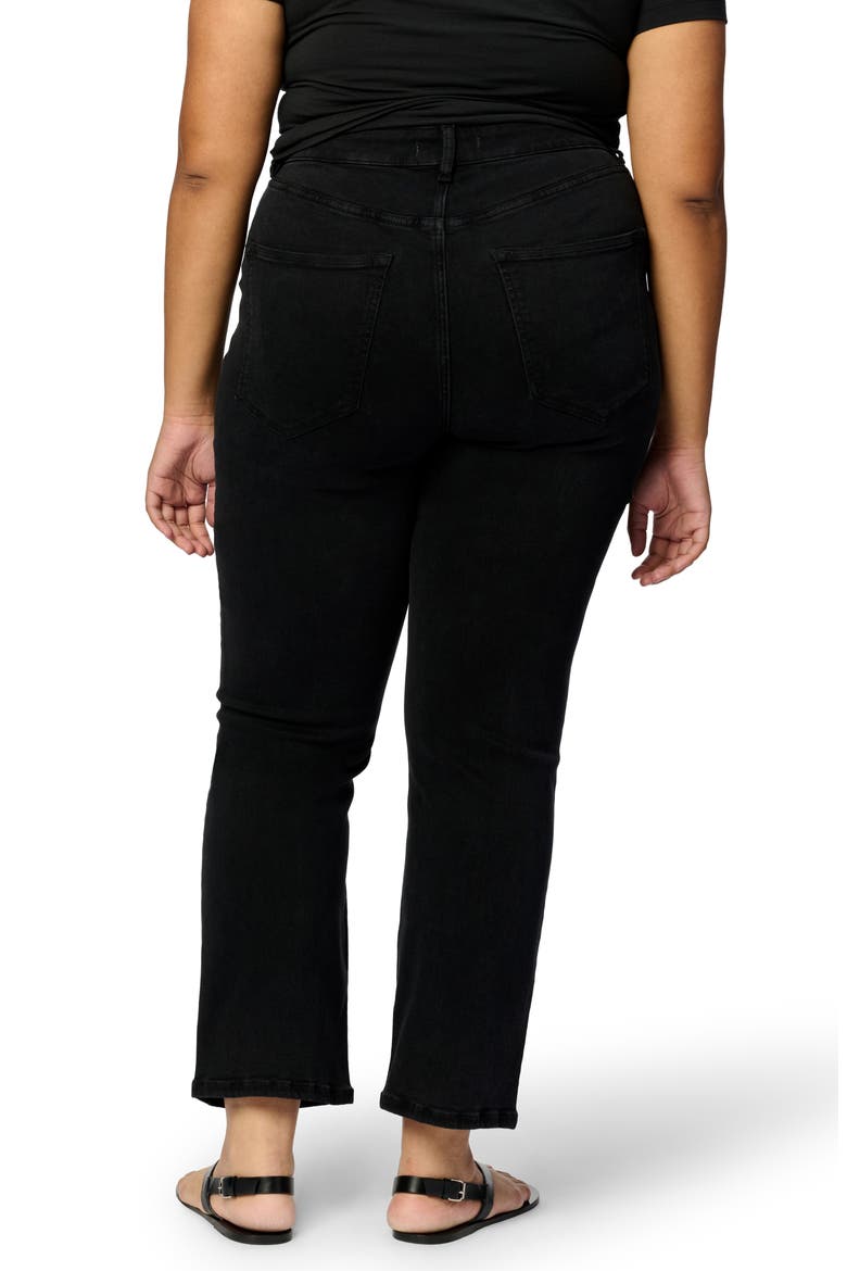 ASE High Waist Straight Leg Stretch Jeans, Alternate, color, JET BLACK
