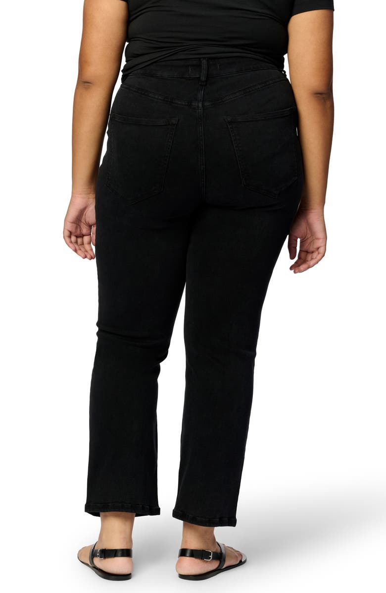 WARP+WEFT ASE High Waist Straight Leg Stretch Jeans, Alternate, color, Jet Black