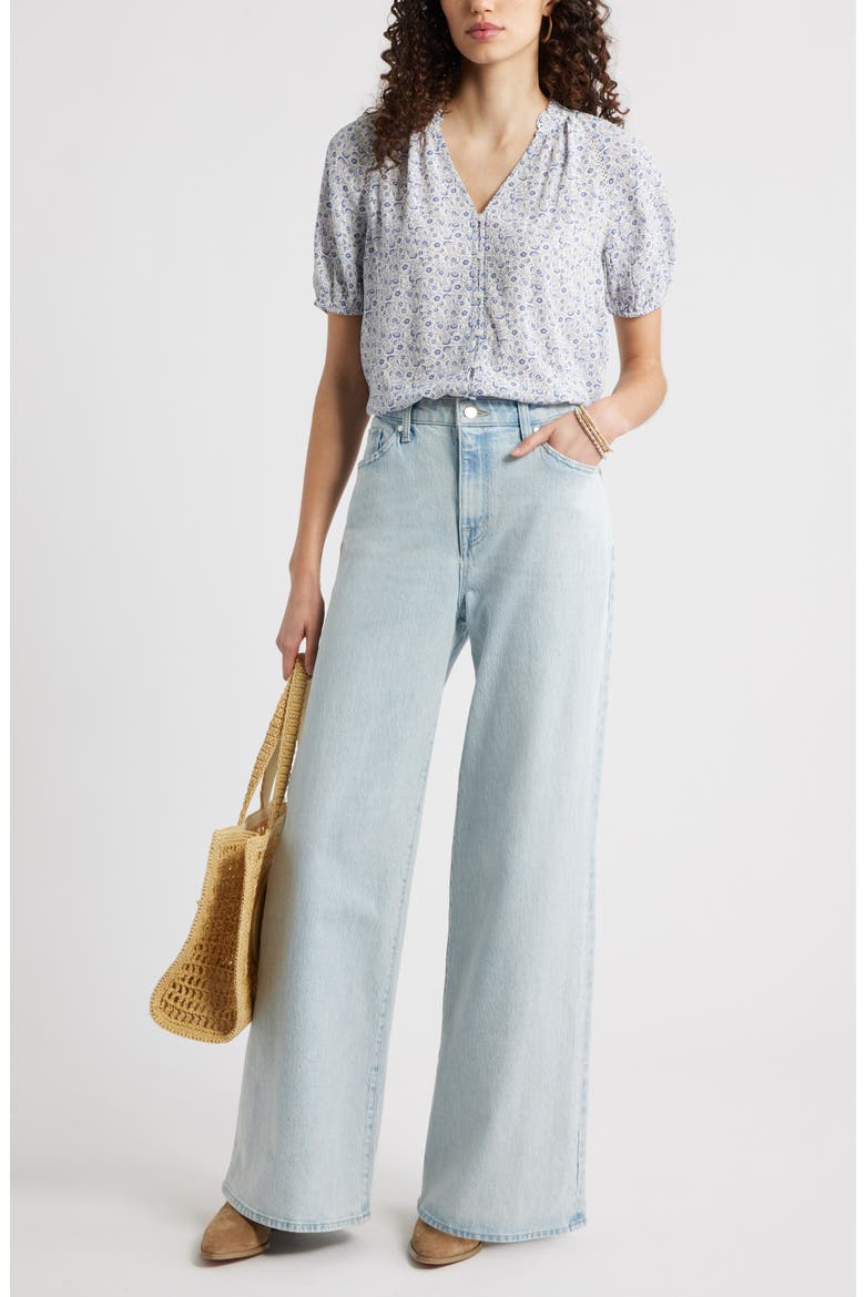 High Waist Wide Leg Jeans, Alternate, color, EXTREME WASH