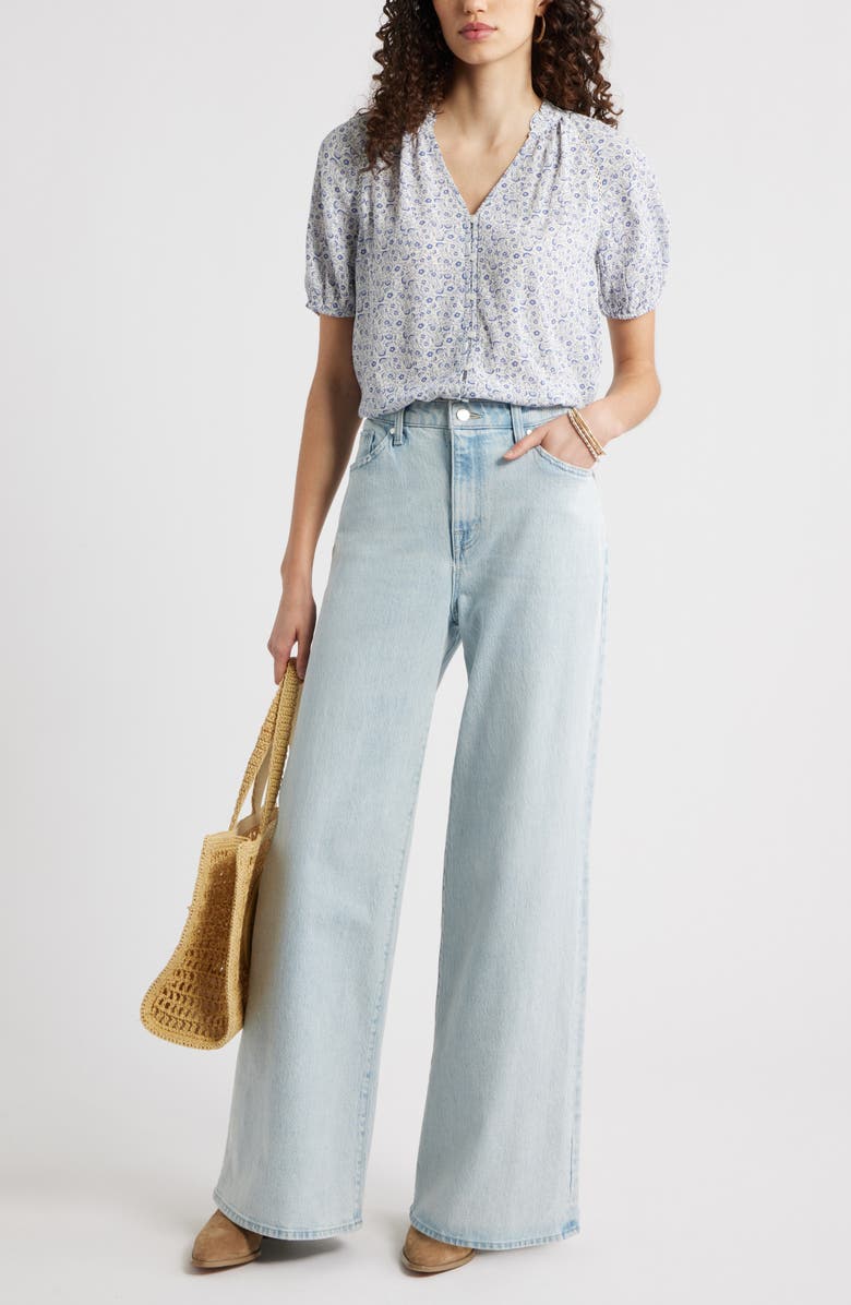 Treasure & Bond High Waist Wide Leg Jeans, Alternate, color, Extreme Wash