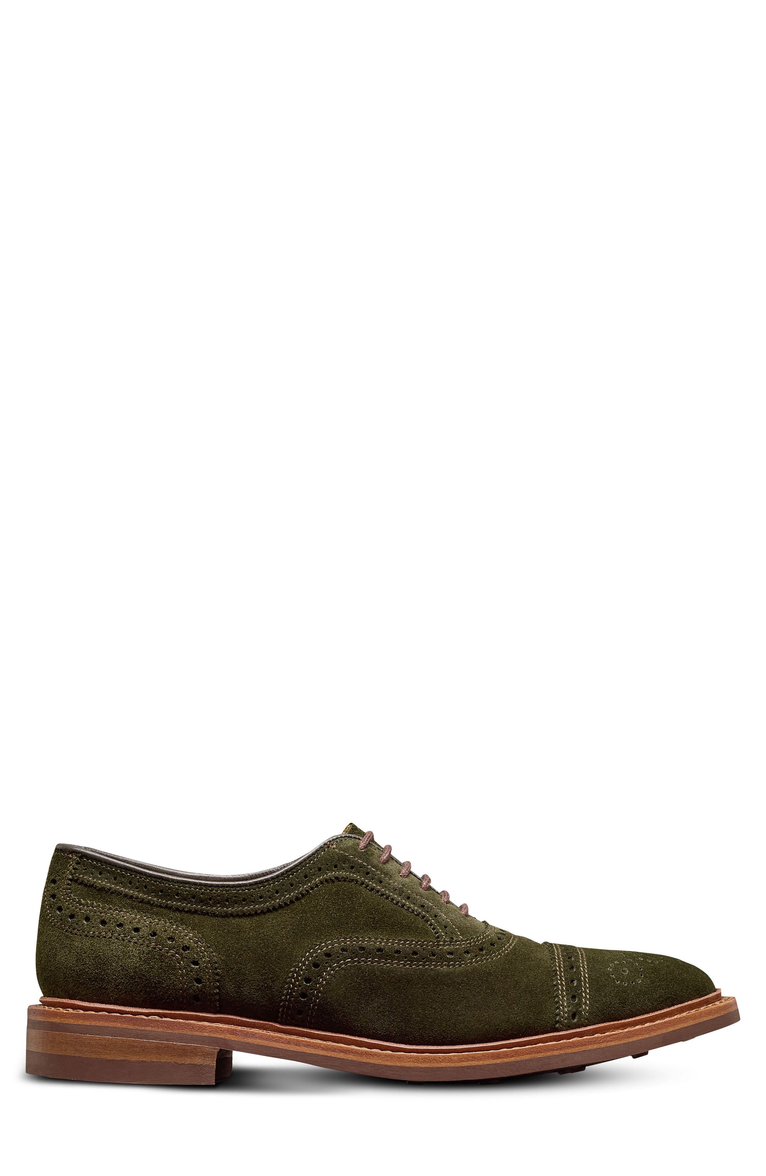 Allen Edmonds Strandmok Cap Toe Oxford, Alternate, color, Hunting Green