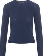 24/7 Cable Crew Neck Long Sleeve Top
