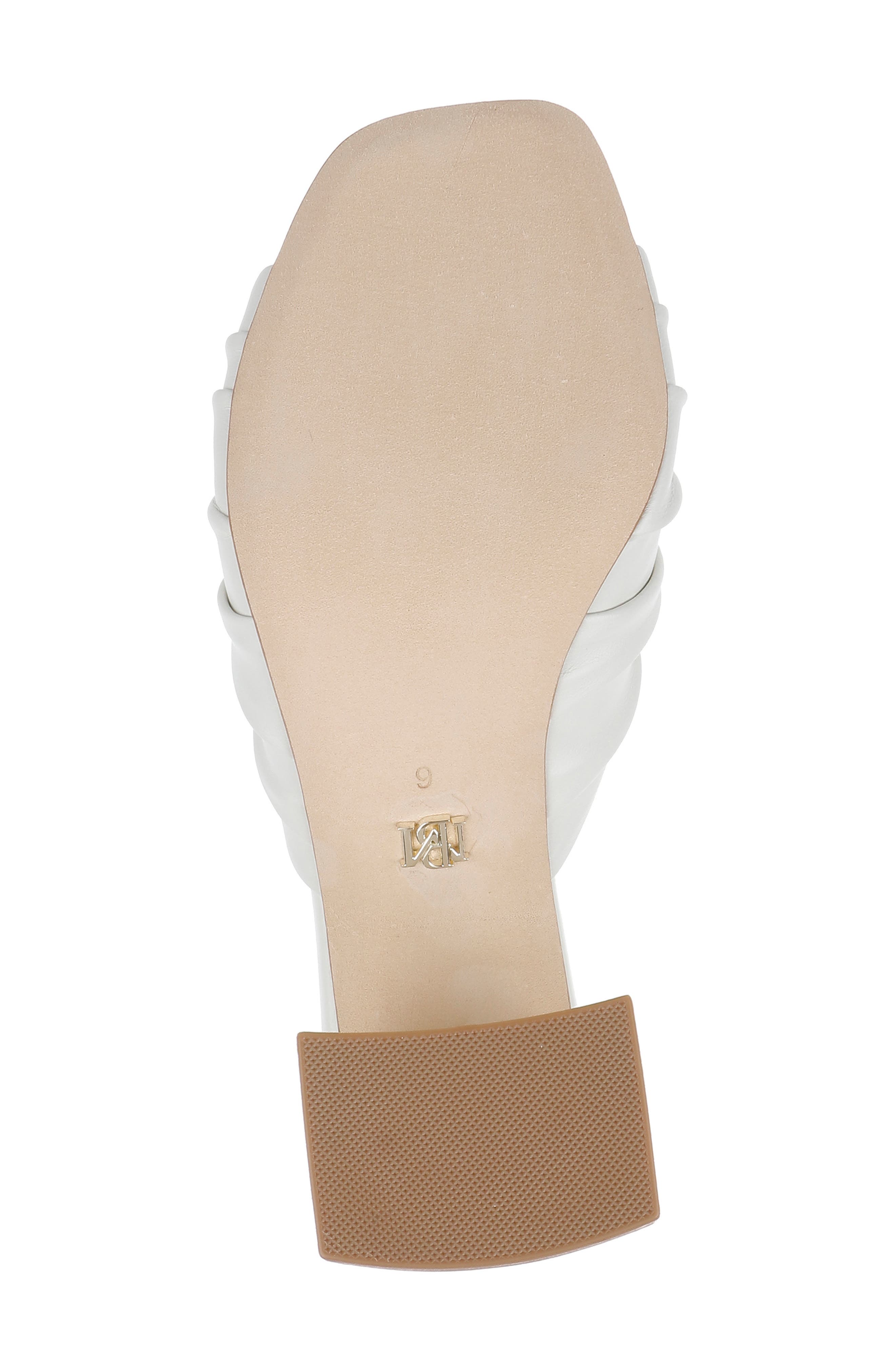 Badgley Mischka Collection Vayla Slide Sandal, Alternate, color, White Leather