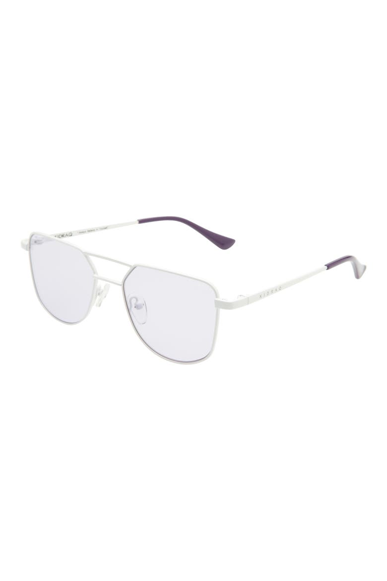 Kids' Hipster 48mm Polarized Sunglasses, Alternate, color, ROBOTIC WHITE