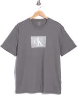 Calvin Klein Box Puff Logo Cotton Graphic T-Shirt