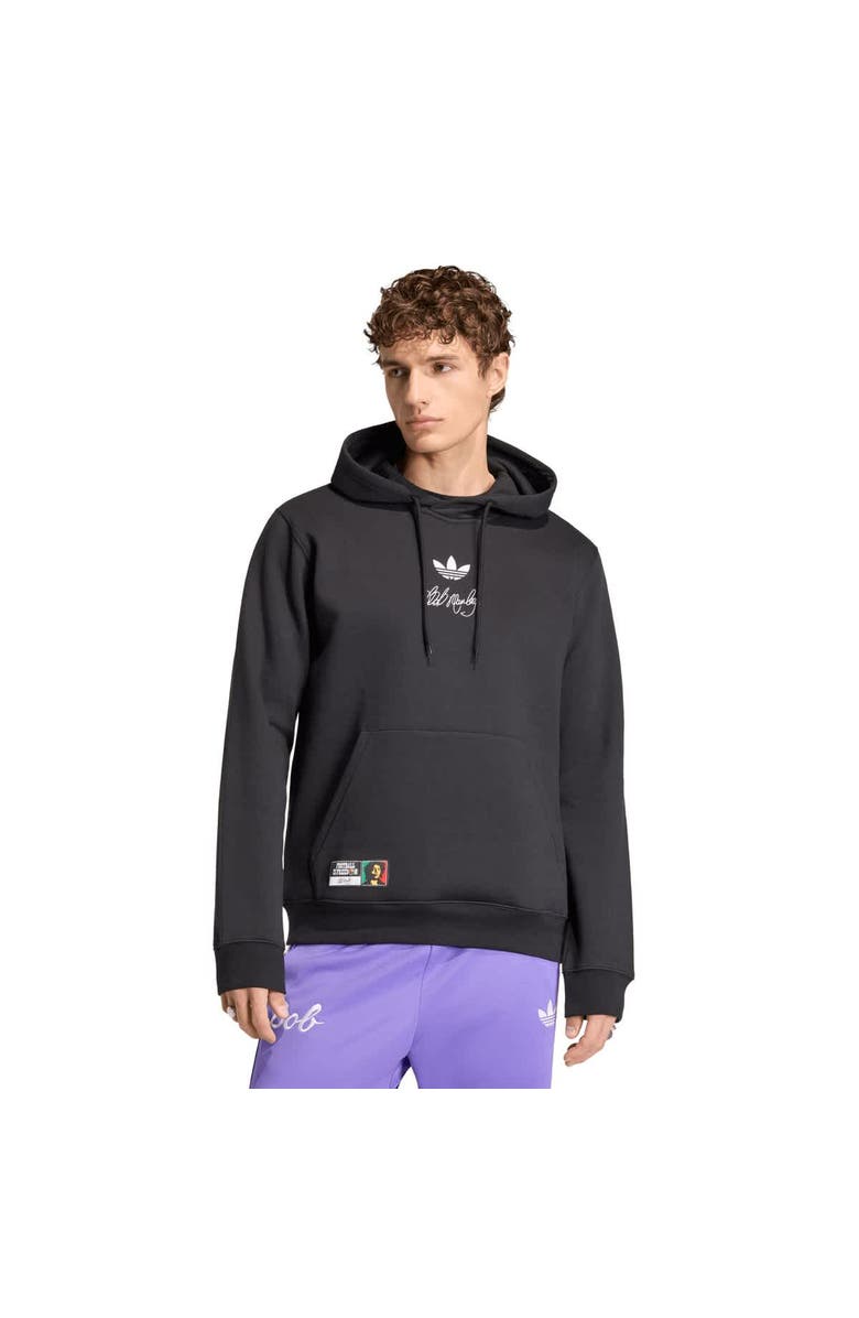 adidas Men's adidas x Bob Marley Black Jamaica National Team Originals Hoodie, Main, color, Black